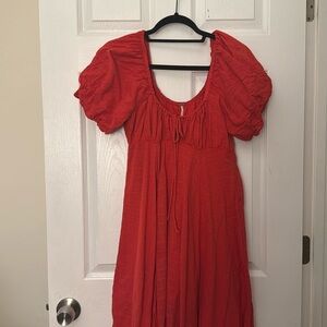 Red Cotton Dress